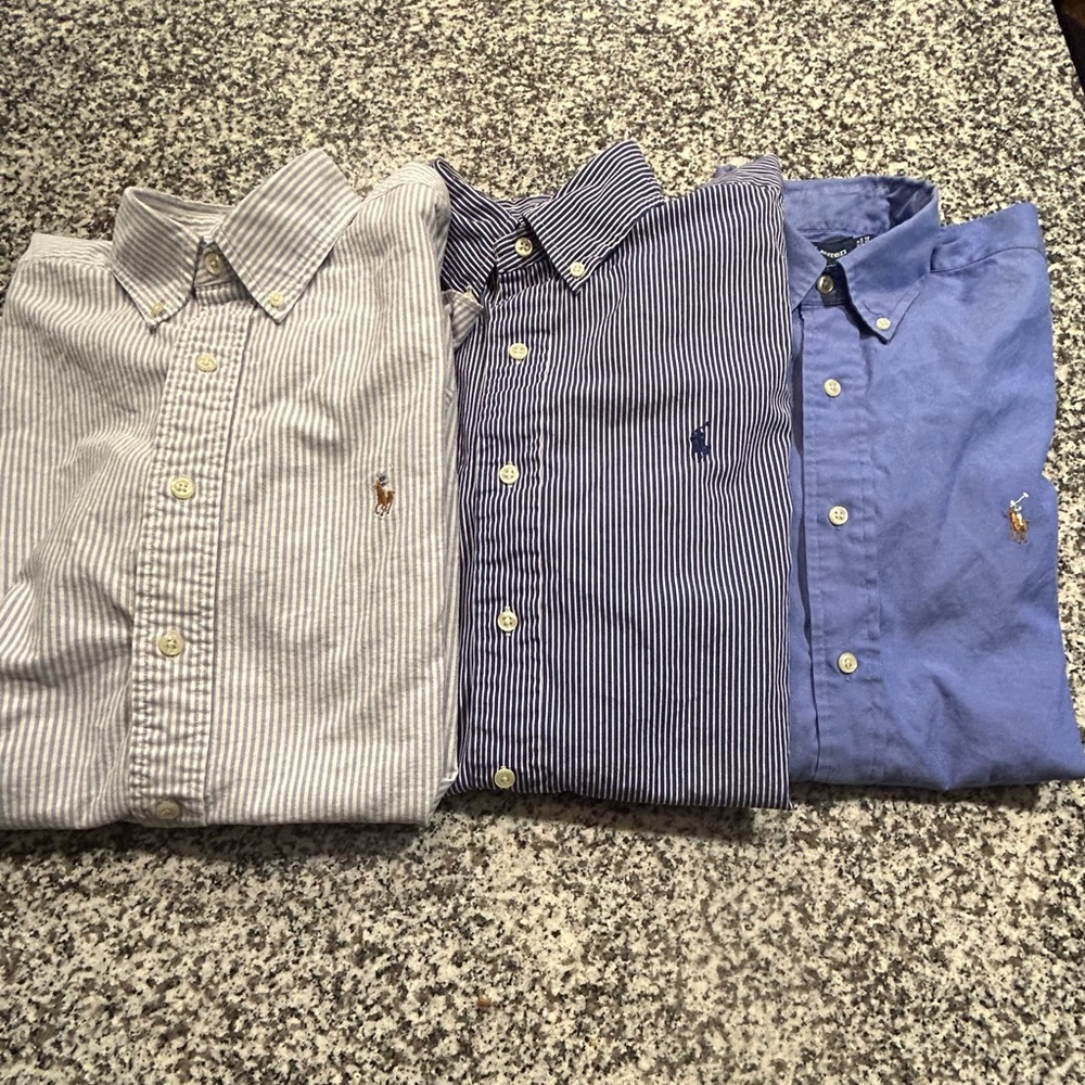 Polo Ralph Lauren Oxford Button Downs. All in excellent condition.